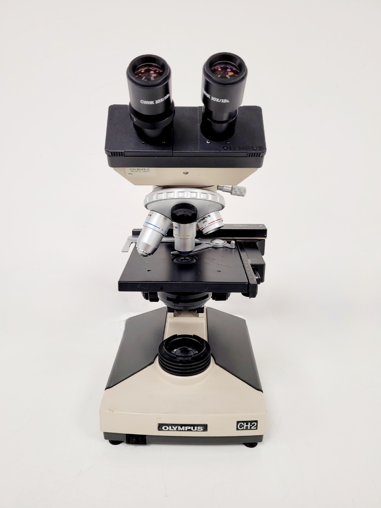 Image of Olympus CHT CH2 Binocular Microscope with 3 x E Objectives Lab