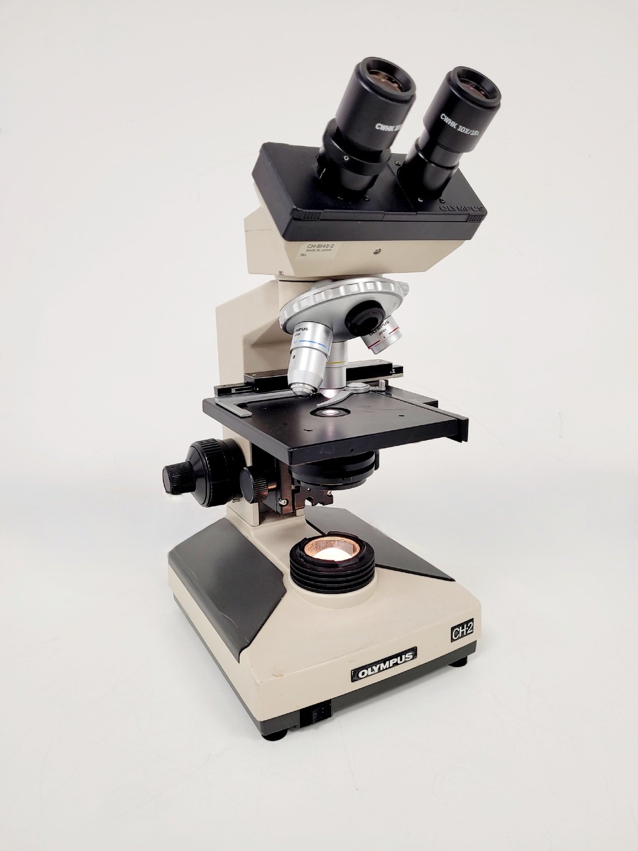 Image of Olympus CHT CH2 Binocular Microscope with 3 x E Objectives Lab
