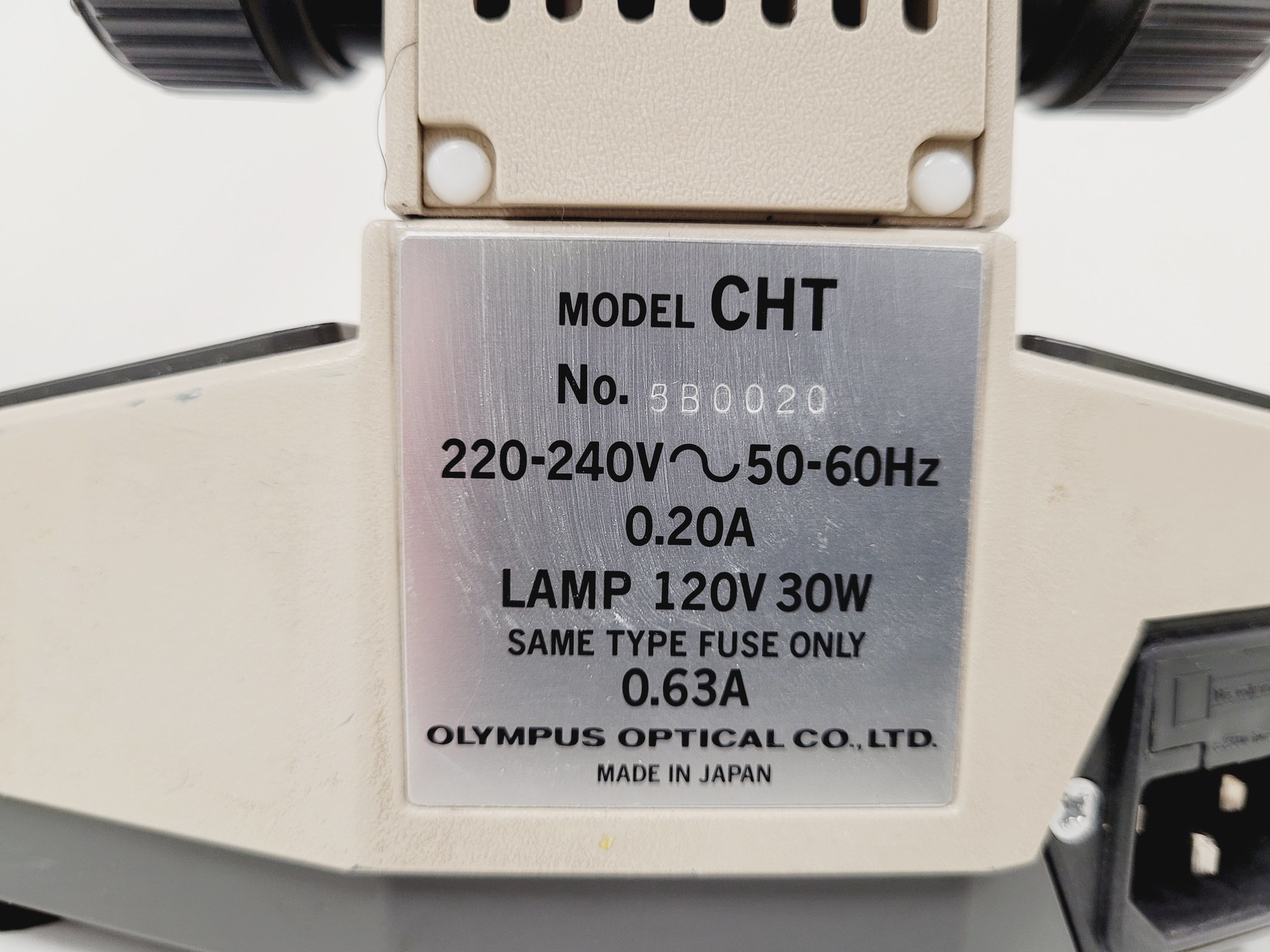 Image of Olympus CHT CH2 Binocular Microscope with 3 x E Objectives Lab