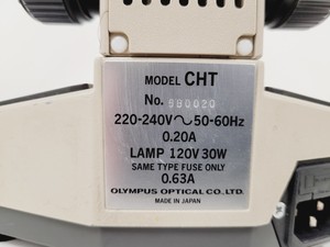 Thumbnail image of Olympus CHT CH2 Binocular Microscope with 3 x E Objectives Lab