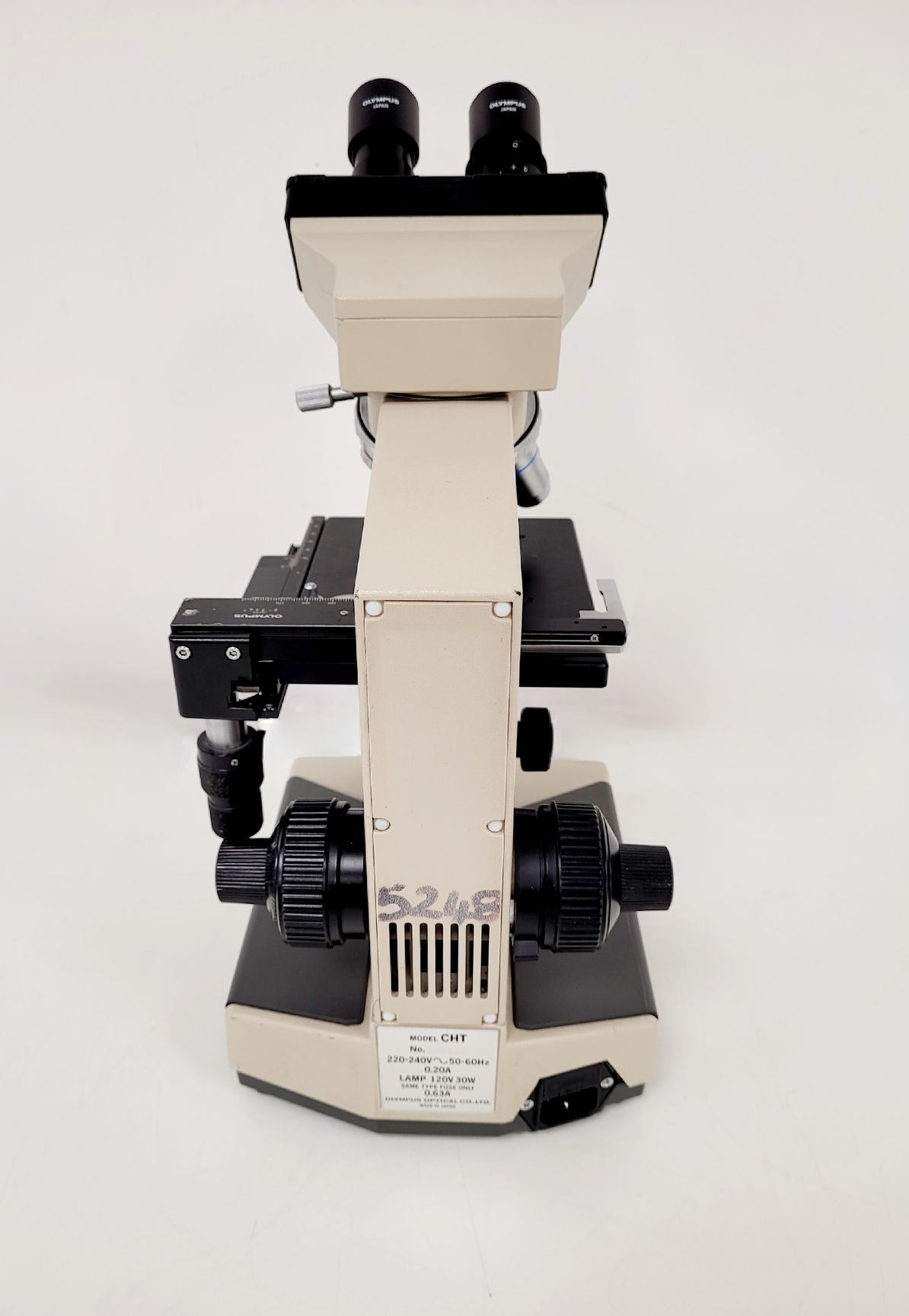 Image of Olympus CHT CH2 Binocular Microscope with 3 x E Objectives Lab