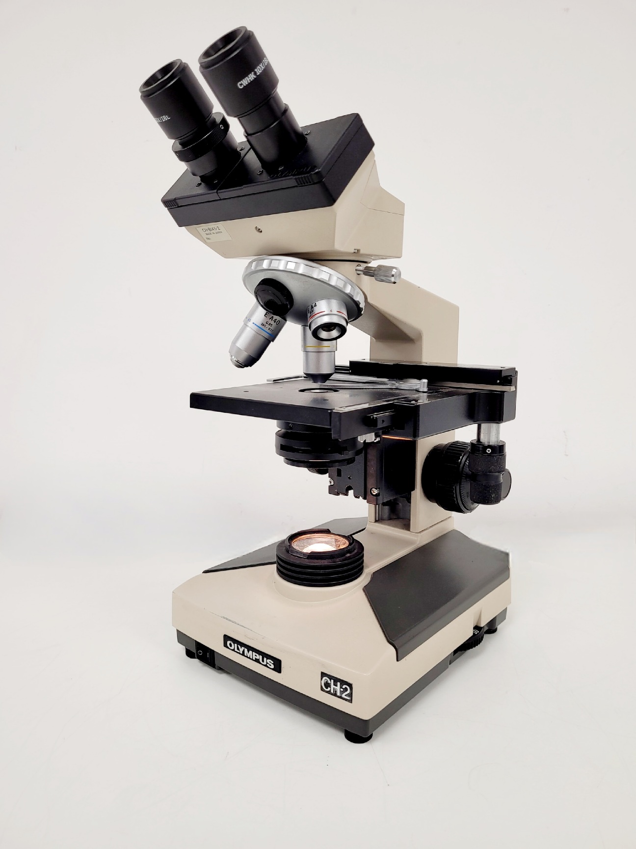 Image of Olympus CH2 CHT Binocular Laboratory Microscope with 3 x Objectives Lab