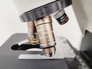 Thumbnail image of Nikon Eclipse E400 Laboratory Research Microscope with 3 x Objectives Lab