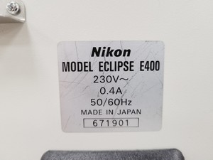 Thumbnail image of Nikon Eclipse E400 Laboratory Research Microscope with 3 x Objectives Lab