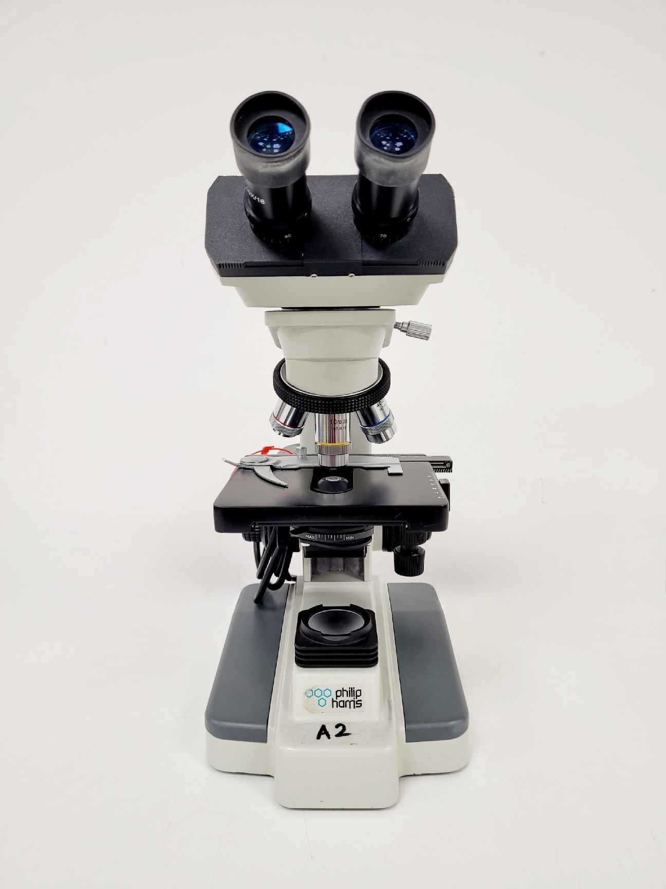 Image of 16x Philip Harris Binocular Laboratory Microscopes - All with 4 x Objectives Lab