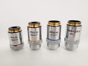 Thumbnail image of 16x Philip Harris Binocular Laboratory Microscopes - All with 4 x Objectives Lab
