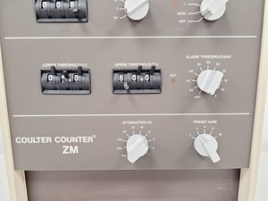 Thumbnail image of Coulter ZM Cell Counter,  S.ST.II Sampling Stand & V.C.U. VWII Vacuum Container 