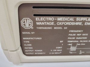 Thumbnail image of EMS Therasonic Machine Model 1032 Lab