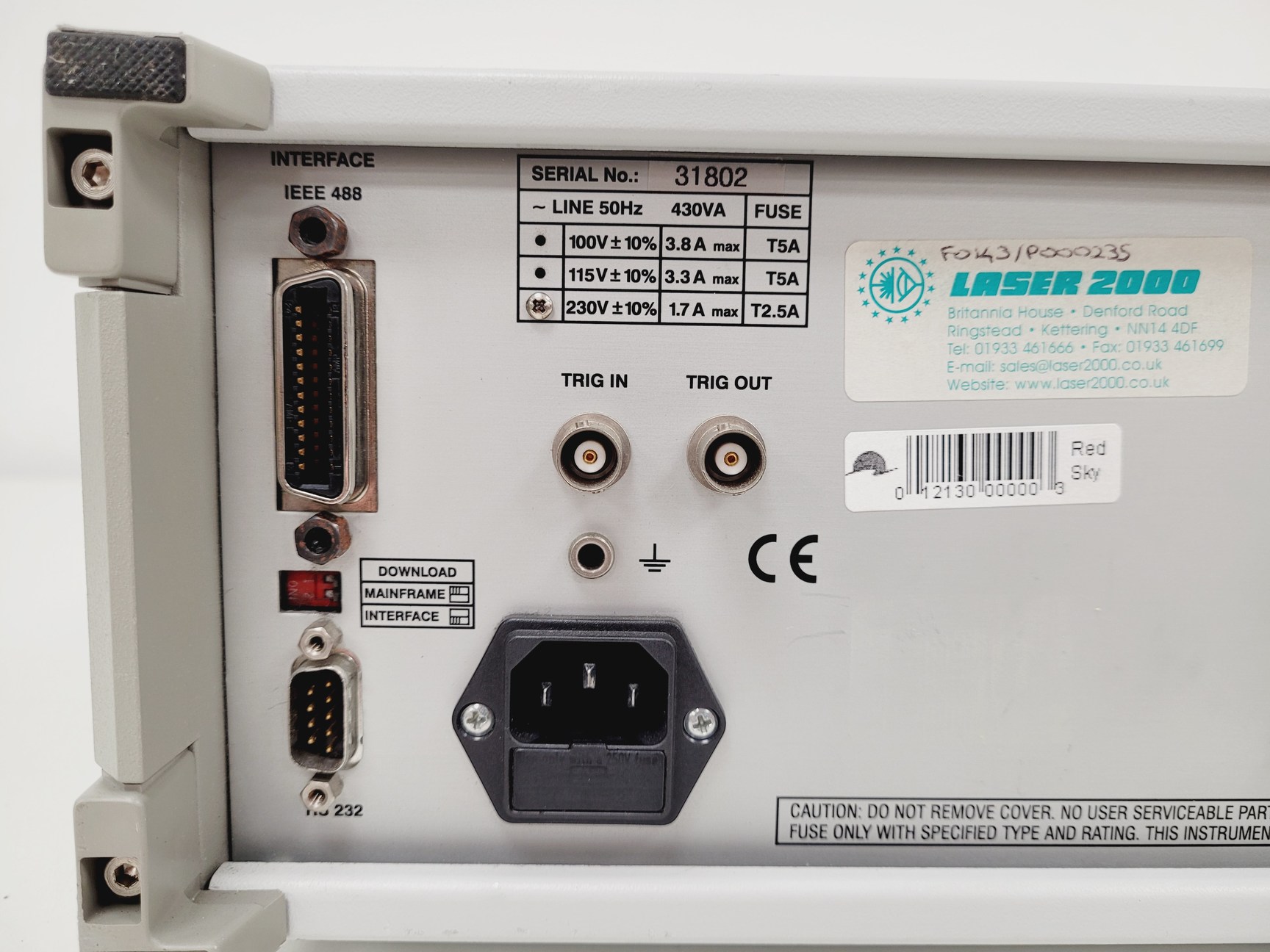 Image of Thorlabs Profile Pro 8000 Module Chassis with 6x WDM sources and Key Lab