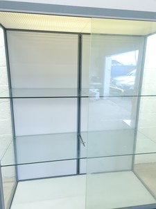 Thumbnail image of Large Illuminated Glass Shop Display Cabinet 148x60x199