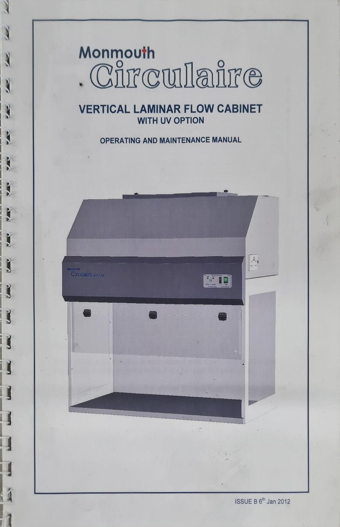 Image of Monmouth Circulaire Vertical Laminar Flow Cabinet & Stand Model: VLF 1200 Lab.