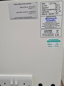 Thumbnail image of Monmouth Circulaire Vertical Laminar Flow Cabinet & Stand Model: VLF 1200 Lab.