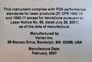 Thumbnail image of Varian 800 FT-IR Spectrometer Scimitar Series Lab