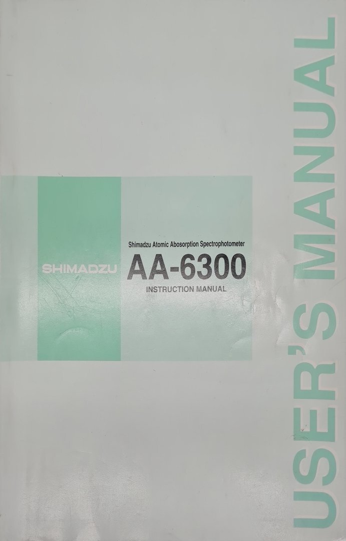 Image of Shimadzu AA-6300 Atomic Absorption Spectrophotometer System with Software Lab