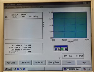 Thumbnail image of Shimadzu UV-2101PC Spectrophotometer & PC with Software Lab