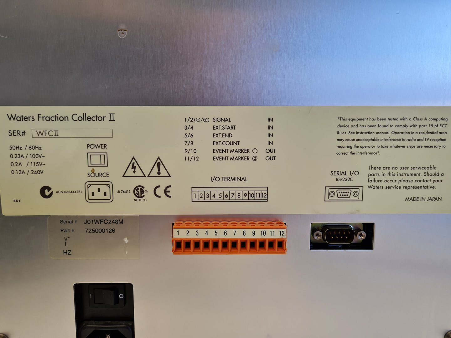 Image of Waters Fraction Collector II WFC Lab