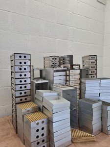 Thumbnail image of Job Lot of -80 Cryogenic Freezer Stainless Steel Storage Racks lab