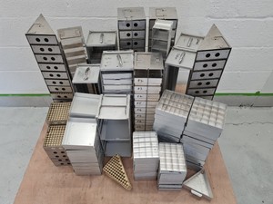 Thumbnail image of Job Lot of -80 Cryogenic Freezer Stainless Steel Storage Racks lab