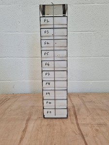 Thumbnail image of Job Lot of -80 Cryogenic Freezer Stainless Steel Storage Racks lab