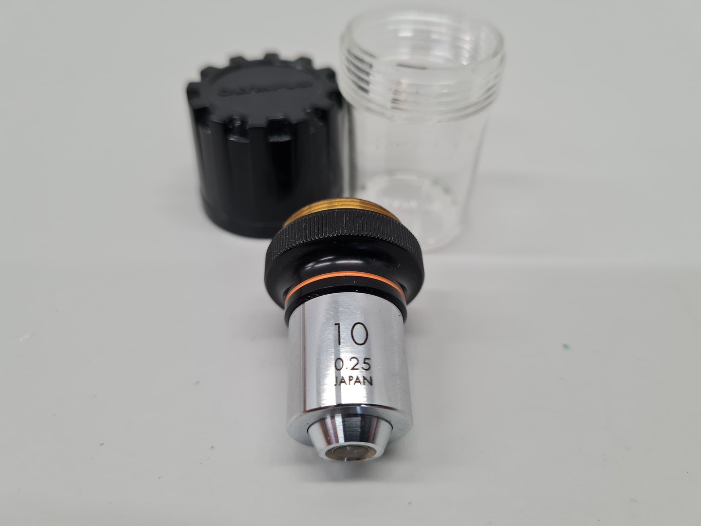 Image of Box of Olympus & Nikon Microscope Objectives & Accessories -  160/- Lab