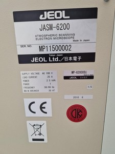 Thumbnail image of JEOL JASM-6200 Atmospheric Scanning Electron Microscope Clairescope Lab