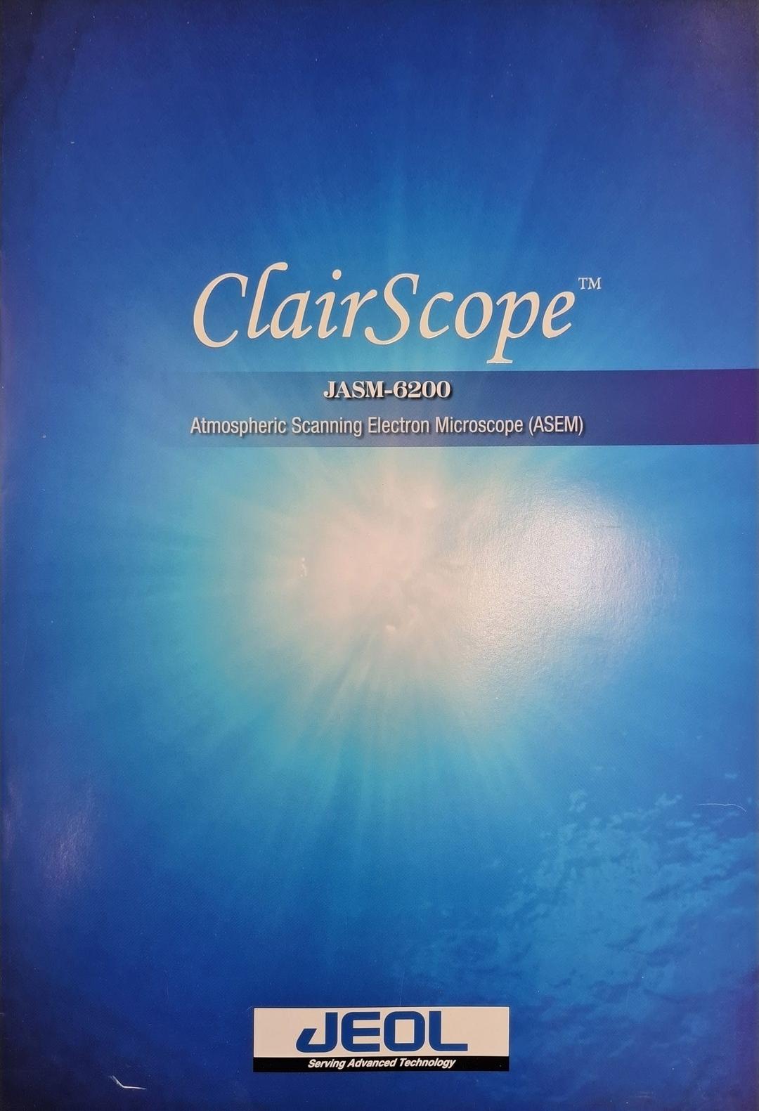 Image of JEOL JASM-6200 Atmospheric Scanning Electron Microscope Clairescope Lab