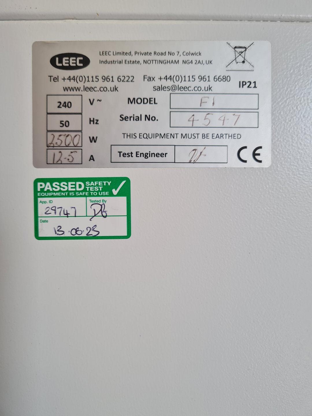 Image of LEEC Model F1 Laboratory Drying Cabinet Lab
