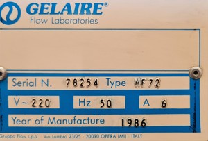 Thumbnail image of Gelaire Flow Laboratories HF72 Fume Cupboard Lab
