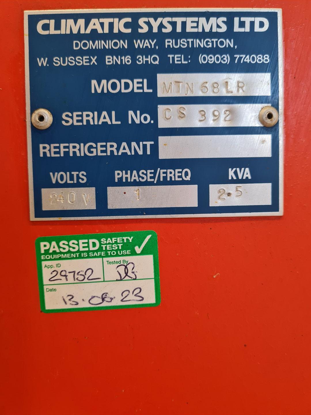 Image of Climatic Systems LTD Model MTN68LR Laboratory Oven Lab