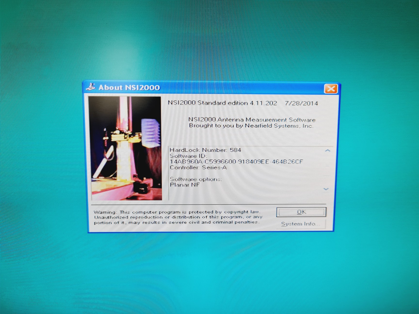 Image of Planar NSI Near-Field Measurement System 1.5x1.5meters Scan Area