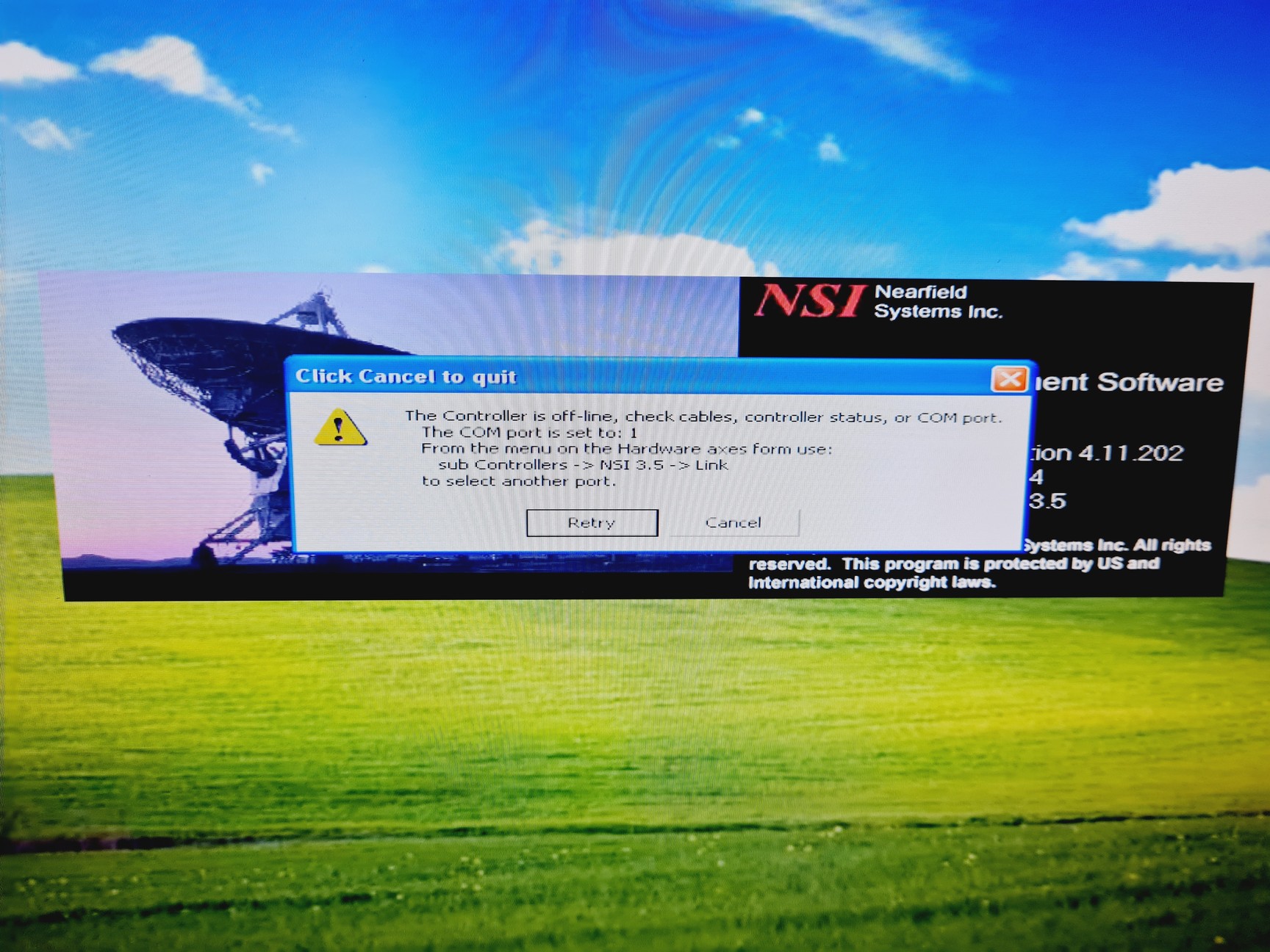 Image of Planar NSI Near-Field Measurement System 1.5x1.5meters Scan Area