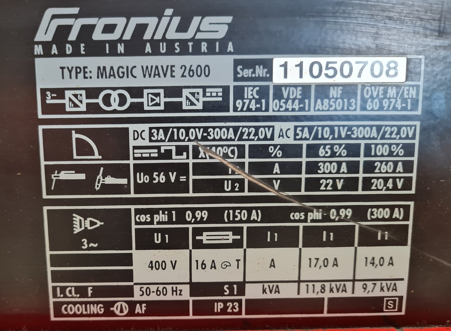 Image of Fronius Magic Wave 2600 Water Cooled AC/DC TIG Welder Machine Spares/Repairs