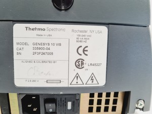 Thumbnail image of Thermo Spectronic Genesys 10 vis Visible Light Spectrometer Lab