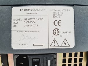 Thumbnail image of Thermo Spectronic Model Genesys 10 vis Visible Light Spectrometer Lab