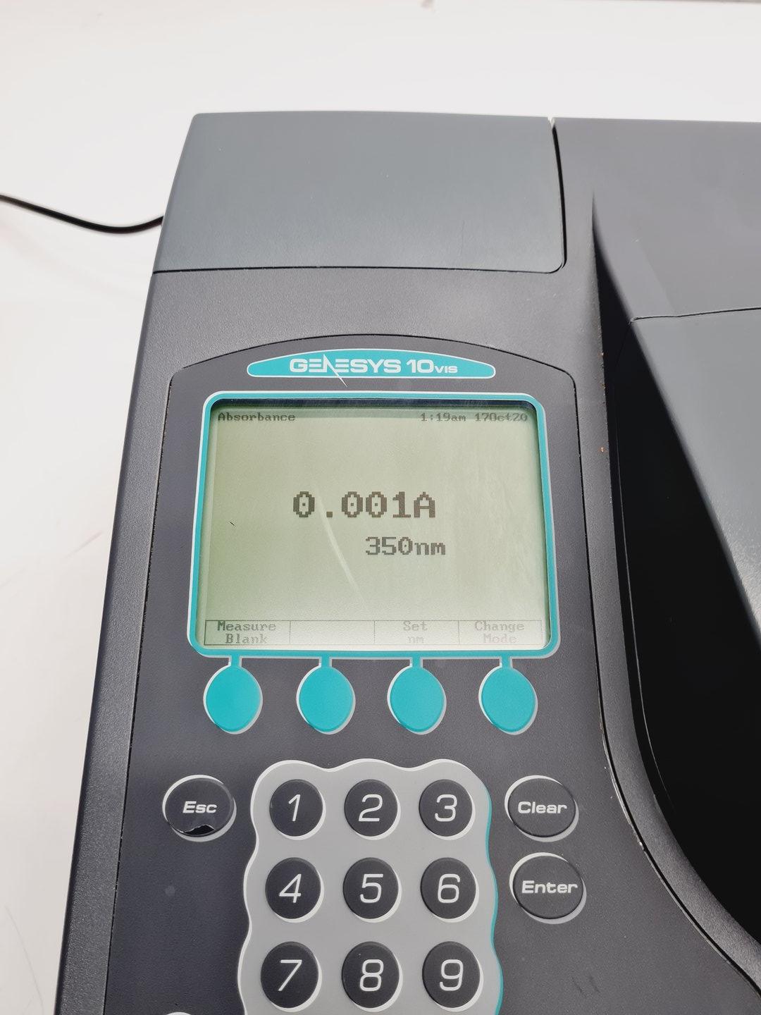 Image of Thermo Spectronic Model Genesys 10 VIS Spectrometer Lab