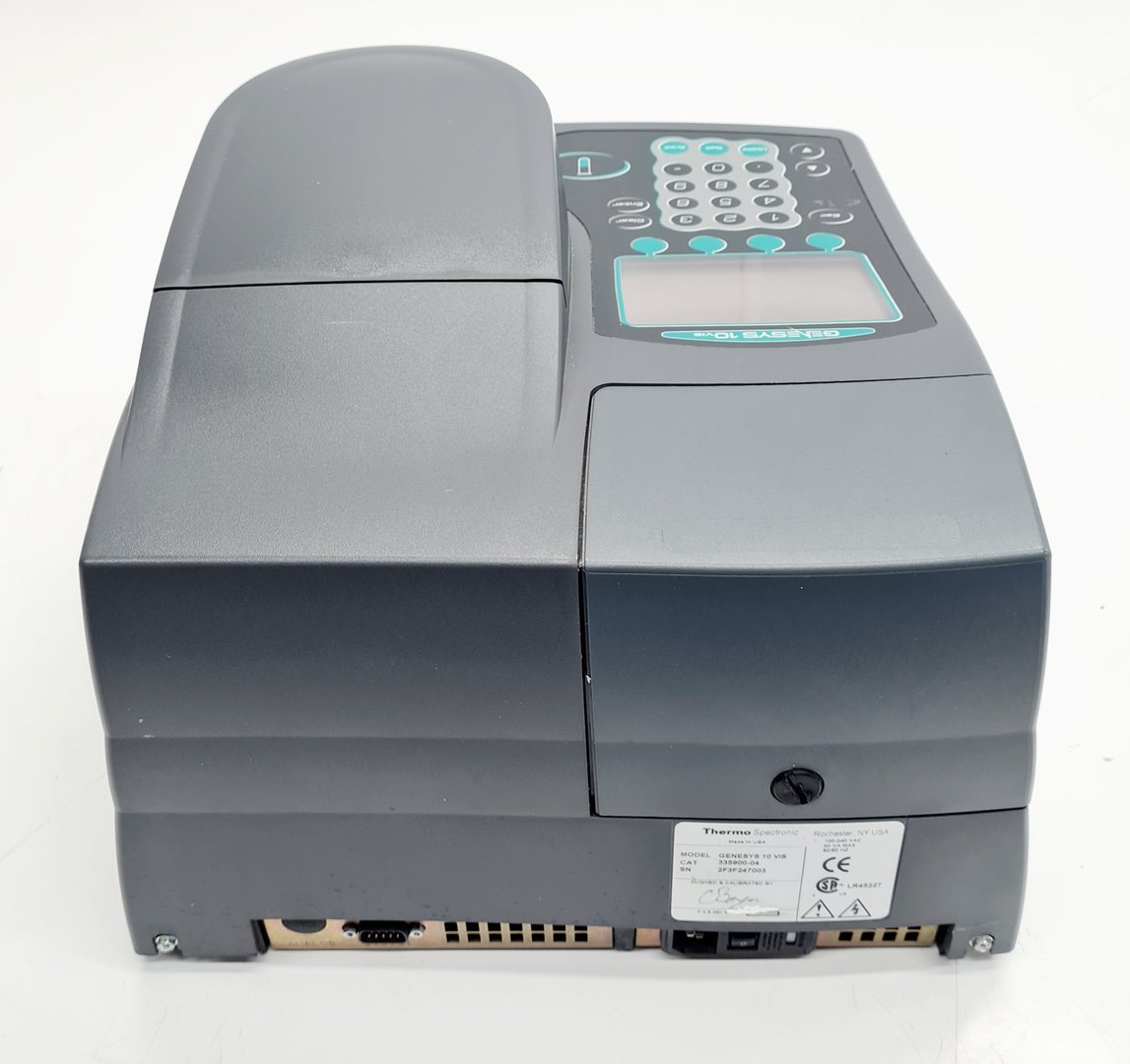 Code V Spectrometer Thermo Genesys 10 Spectronic vis Spectrometer Lab