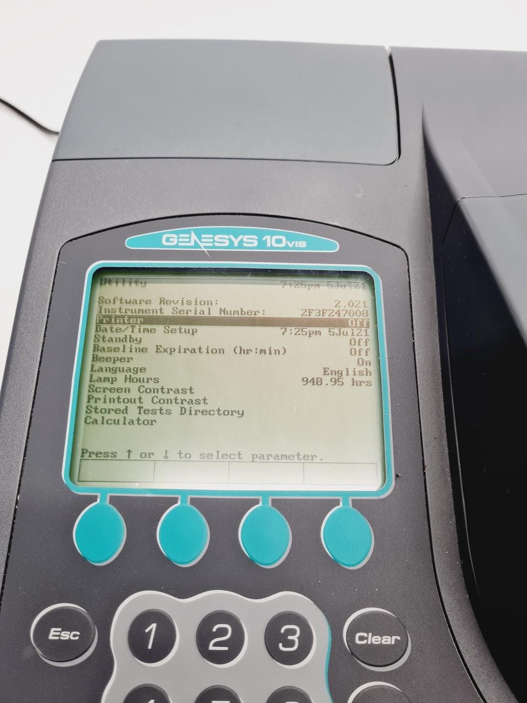 Image of Thermo Spectronic Genesys 10 vis Lab Spectrometer