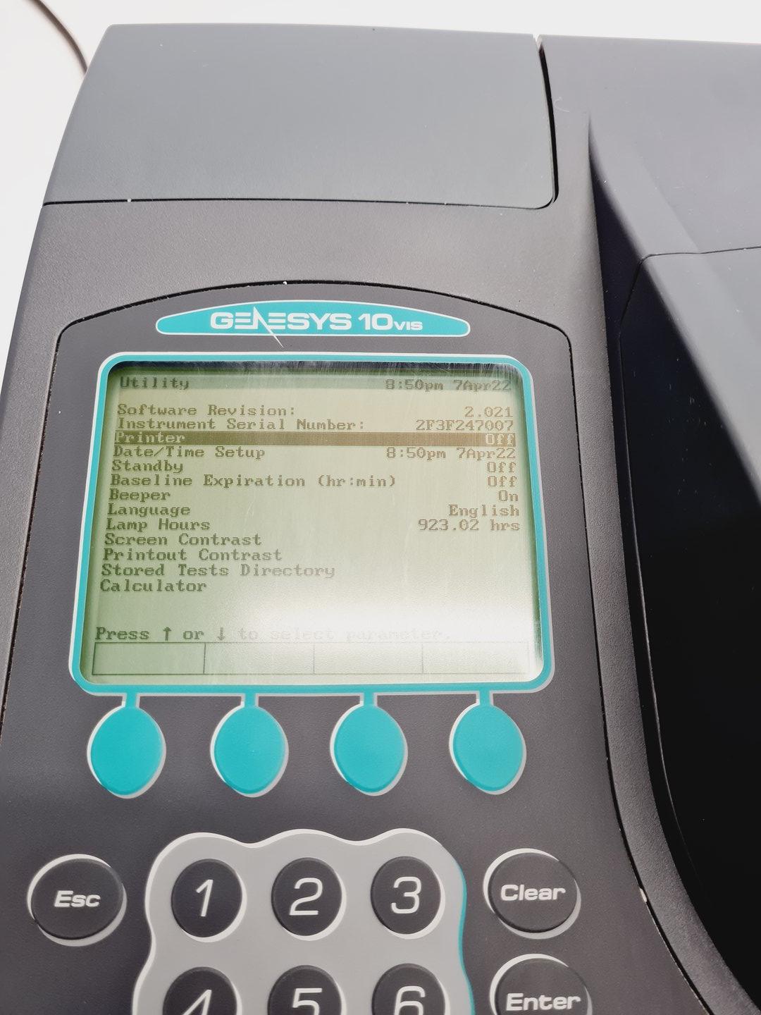 Image of Thermo Spectronic Genesys 10 VIS Spectrometer