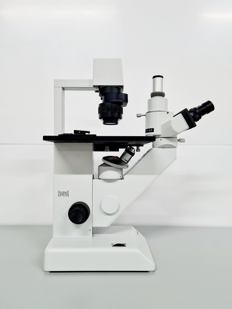 Image of Hund Wetzlar Wilovert Inverted Microscope w/ 1 x Objective 20/0.25 Ph-p Lab