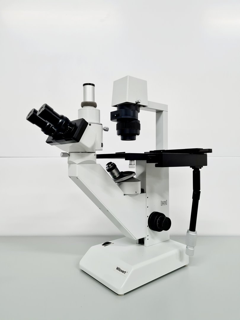 Image of Hund Wetzlar Wilovert Inverted Microscope w/ 1 x Objective 20/0.25 Ph-p Lab