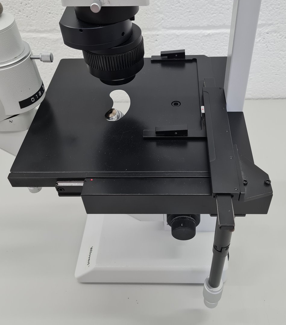 Image of Hund Wetzlar Wilovert Inverted Microscope w/ 1 x Objective 20/0.25 Ph-p Lab