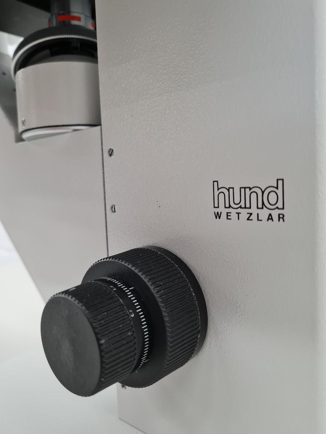 Image of Hund Wetzlar Wilovert Inverted Microscope w/ 1 x Objective 20/0.25 Ph-p Lab