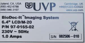 Thumbnail image of UVP BioDoc-IT M-20 Imaging System UV Transilluminator with Camera