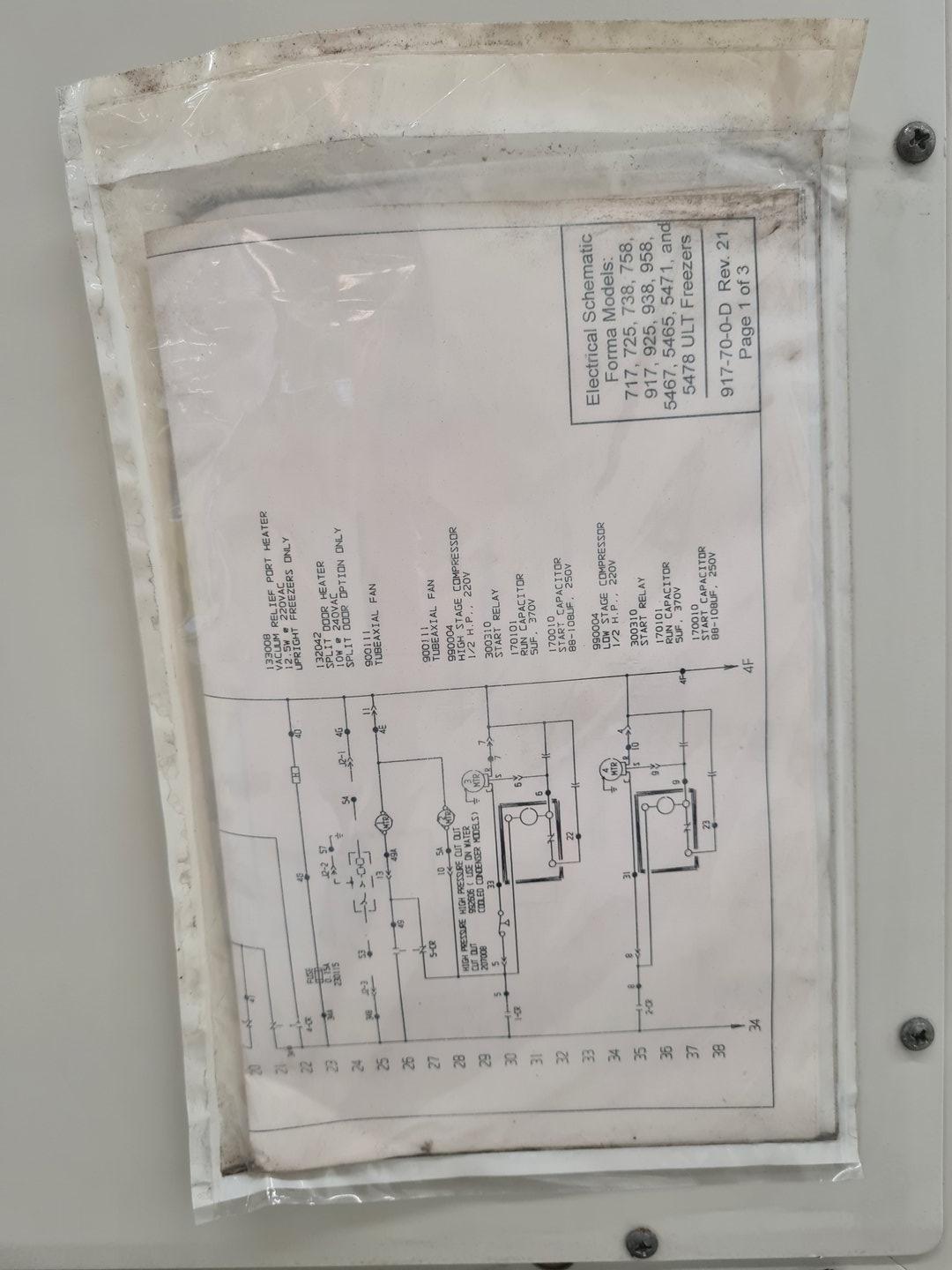 Image of Forma Scientific -86 Ultra Low Temp Laboratory Freezer Model 925 Lab Faulty