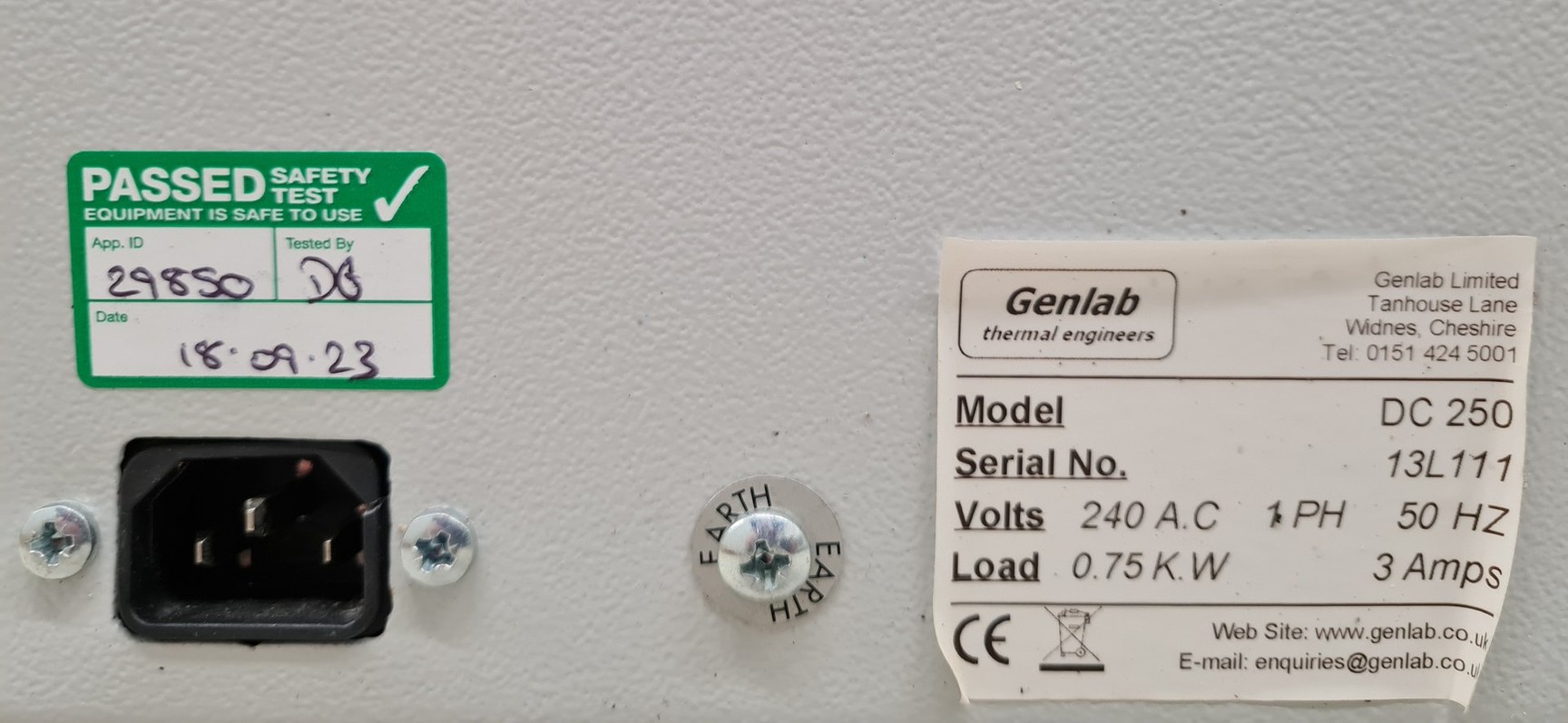 Image of Genlab Model: DC250 Bechtop Laboratory Drying Cabinet Lab