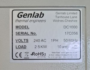 Thumbnail image of Genlab Model: DC1000 Drying Cabinet Lab