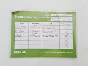 Thumbnail image of PEAK Scientific Genius XE35 230V Nitrogen Gas Generator 230V Lab