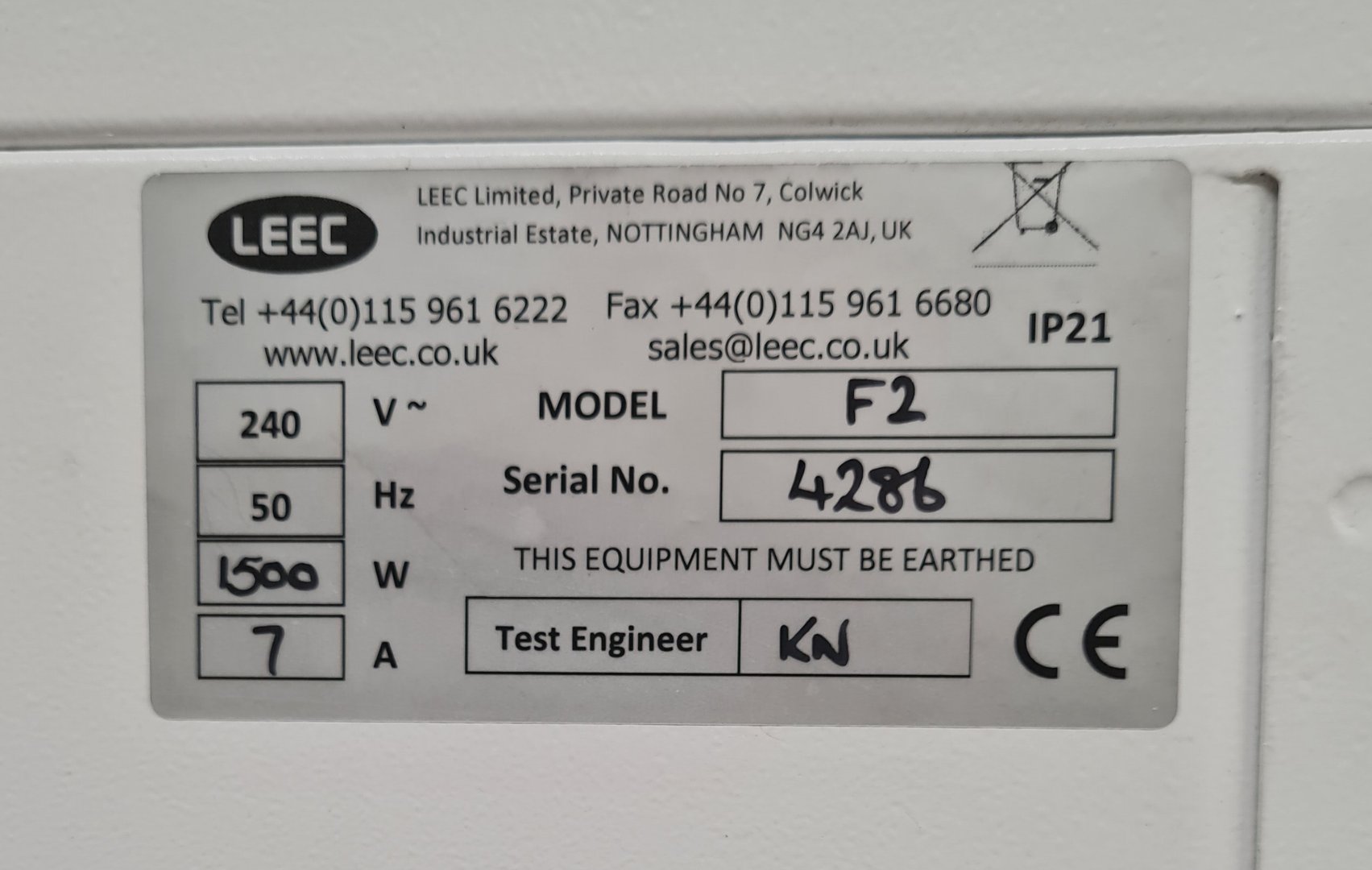 Image of LEEC F2 1500w Laboratory Drying Cabinet Lab