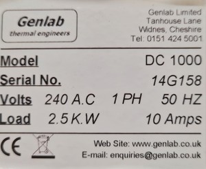 Thumbnail image of Genlab DC 1000 2500w Laboratory Drying Cabinet Lab