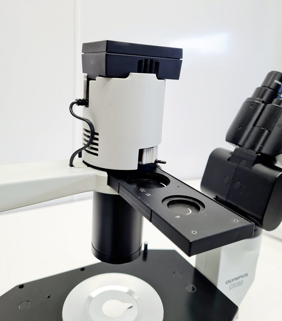 Image of Olympus CK40-F200 Inverted Microscope with 2 x Objectives Lab